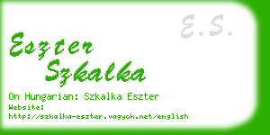 eszter szkalka business card